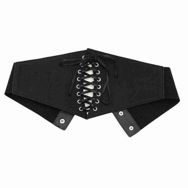 

belts 2021 women fashion trend waist seal body shaper buckle underbust waistband corset belt wide accessories black be e0n3, Black;brown