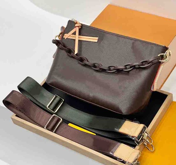 

briefcase man leather bag messenger shoulder bags luxurys chains woman office handbag lapcase cross body envelope purse