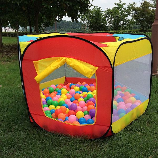 

play house indoor and outdoor easy folding ball pit hideaway tent play hut kid gift outdoor beach barraca infantil gifts