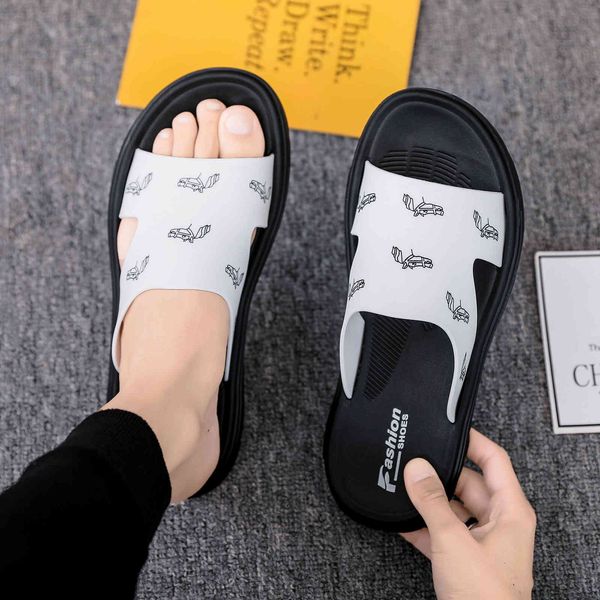 

official website 70% off outlet men's casual bathroom sandals men shoes non-slip simplicity sandy beach soft indoor slippers breathable, Black
