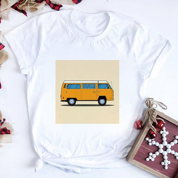 

women's t-shirt tshirt women kawaii car printed funny graphic tee shirt ladies clothes harajuku summer casual white t female