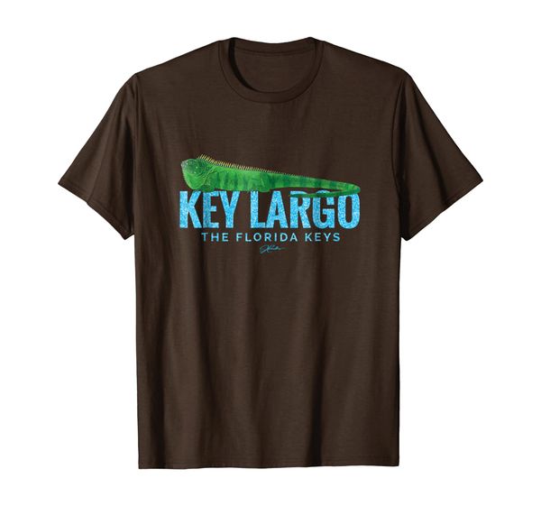 

jcombs: key largo, florida keys, green iguana t-shirt, White;black