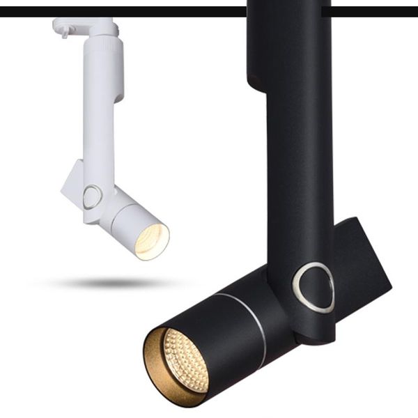 

track lights cree cob nordic light adjustable angle aluminum lamp 7w 10w 12w black/white 85-265v