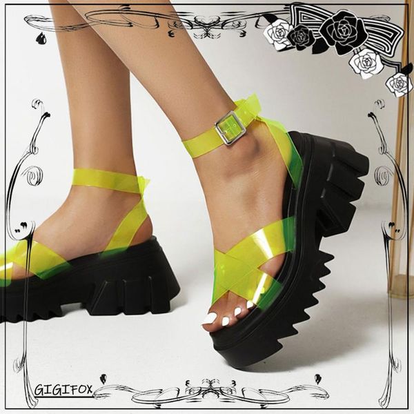 

for drsophip cool gothic style cosplay comfy walking chunky heel summer platform shoes women sandals large size 43, Black