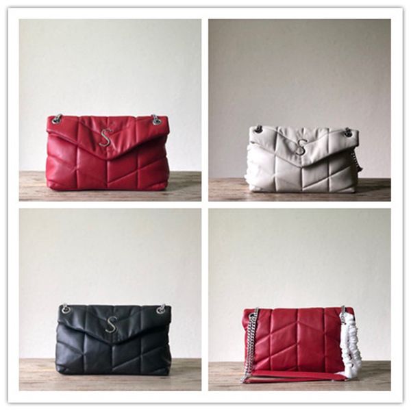 

designer luxury loulou puffer quilted leather small crossbody shoulder bag size: 29x17x11cm