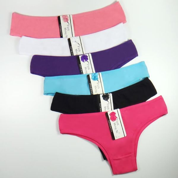 

women's panties cotton thongs women v waist g-string comfortable striped thong t-back underpants -xl female bikini, Black;pink