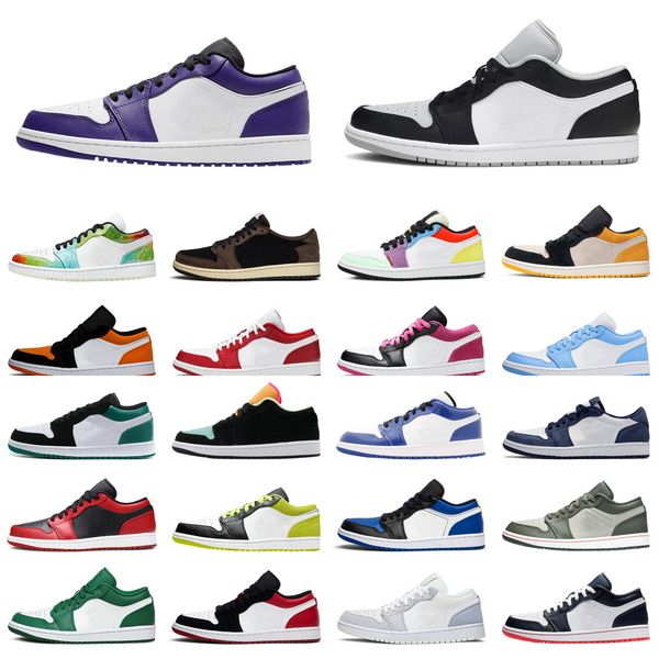 

1s basketball shoes jumpman 1 pine green black men women sport sneaker galaxy court purple shattered backboard obsidian trainerlm5j3195