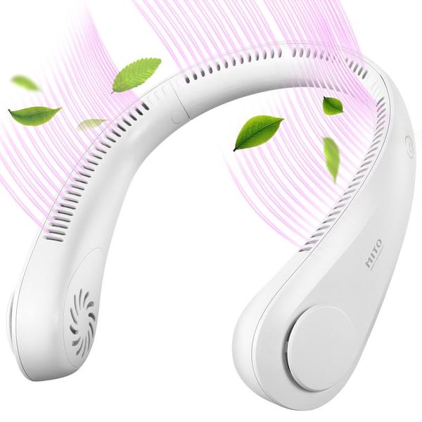 

electric fans mito mini neck fan portable bladeless usb rechargeable utdoor ventilador 4000 mah 18 hours mute sports