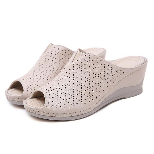 

summer shoes ladies sandals casual wedge fashion, Black