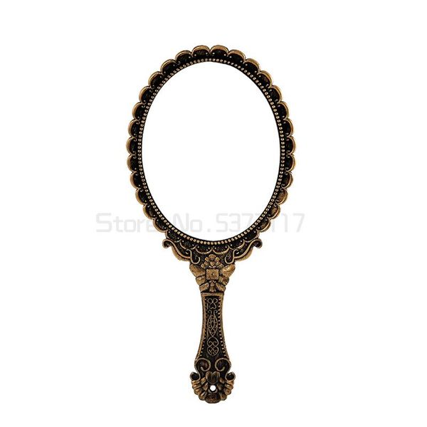 

mirrors retro pattern handle make-up mirror portable lace hand holding