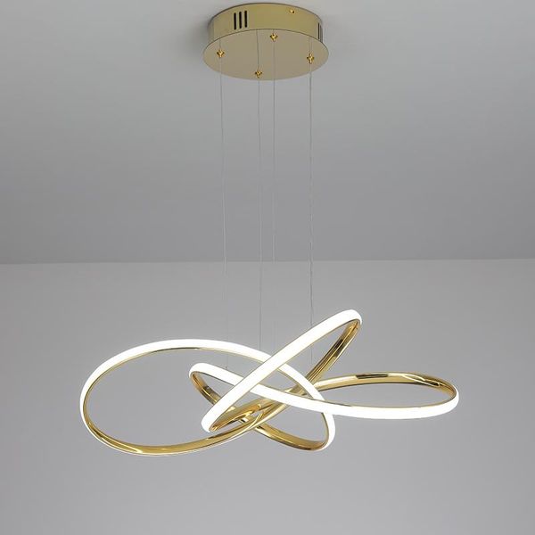 

chrome/gold plated modern led pendant lights for dining room kitchen lamp 90-260v lamps