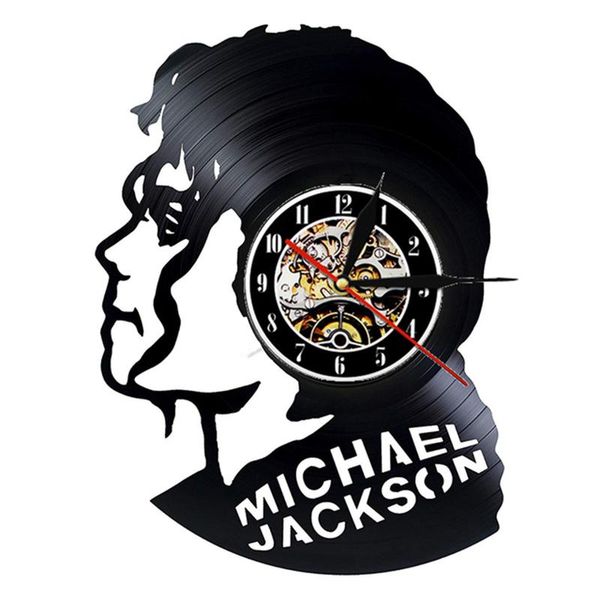 

wall clocks musician michael jackson led record clock art light music decor gift ideas home