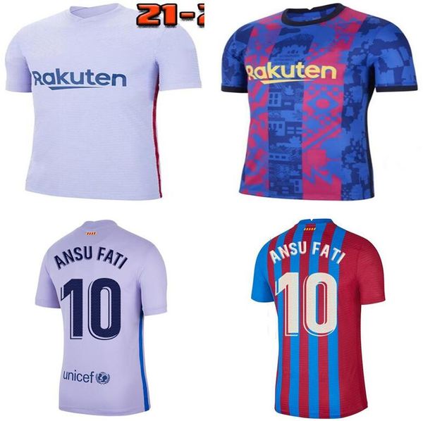 

camisetas de football memphis pedri kun aguero soccer jersey barca fc 21 22 ansu fati 2021 2022 messi griezmann f. de jong dest kit shirt kh, Black;yellow
