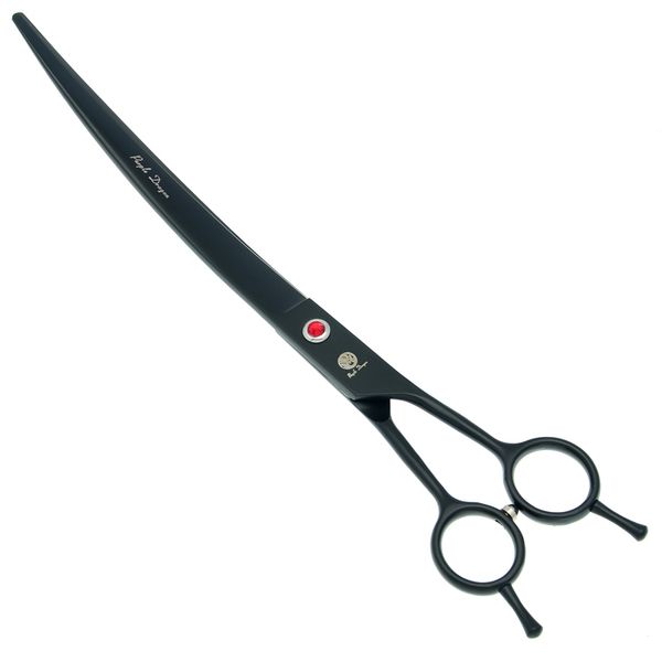 9.0 polegadas 24 cm grandes animais de estimação curvos grooming tesoura de aço japonês cães de corte tesouras filhote de cachorro aparador ferramentas ferramentas para cão fornecedores B0063b