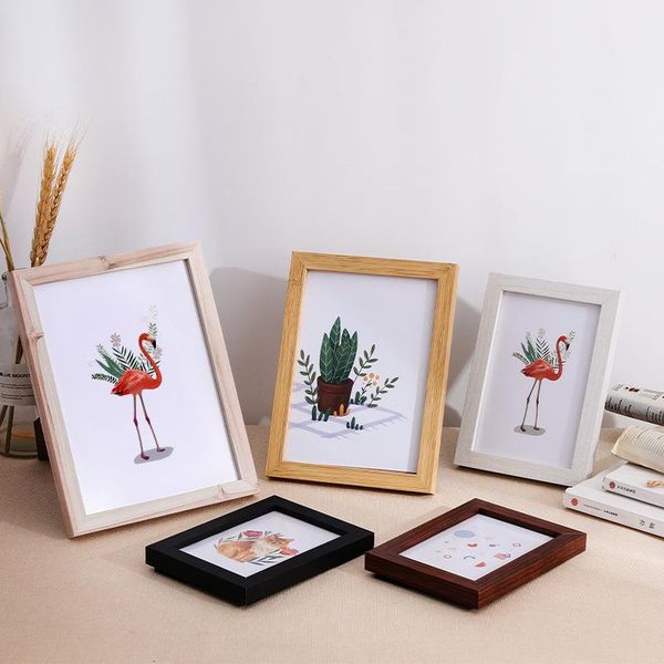 

frames wall or table wooden frame black white color po for art picture walnut wood
