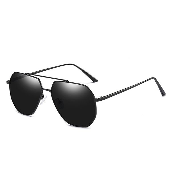 

man brand designer men's sunglasses men's polygon frame polarized sunglasses anti-glare driver sunglasses europe and america drivi, White;black