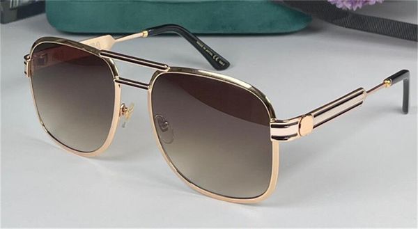 

new fashion design sunglasses 0428 metal square frame with popular and simple style elling uv400 protection eyewear, White;black