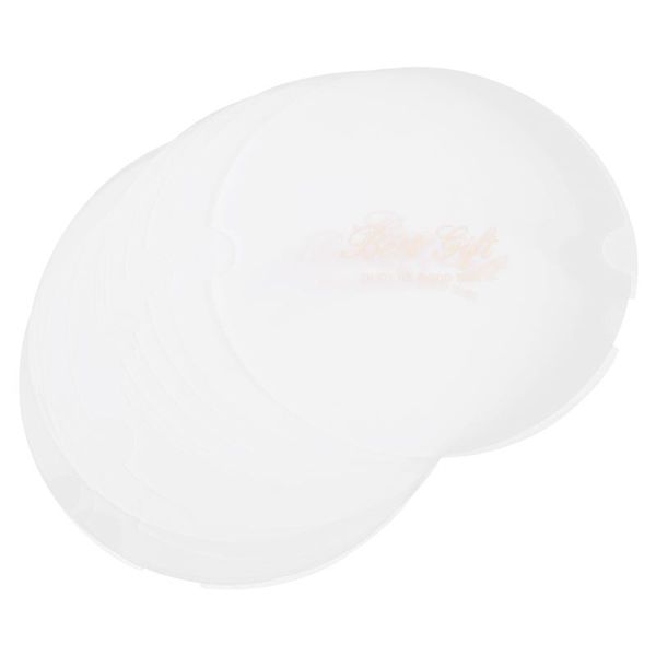 

gift wrap 20pcs thicken snack grease-proof papers cookie box decorative (white)