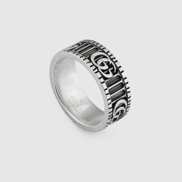 

ring gujiashuang g silver men and women lovers love high version tide card