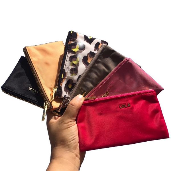 

card holders holder nylon fashion zipper coin pocket 14*8.5cm, Brown;gray