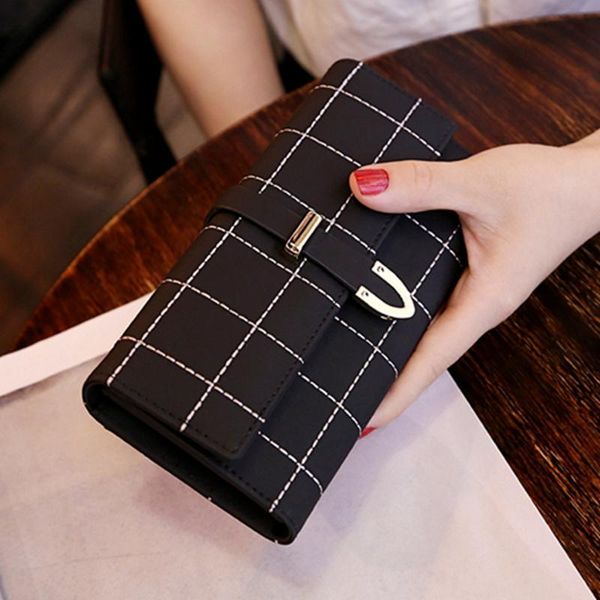 

wallets 2021 style wallet women's long bag, Red;black
