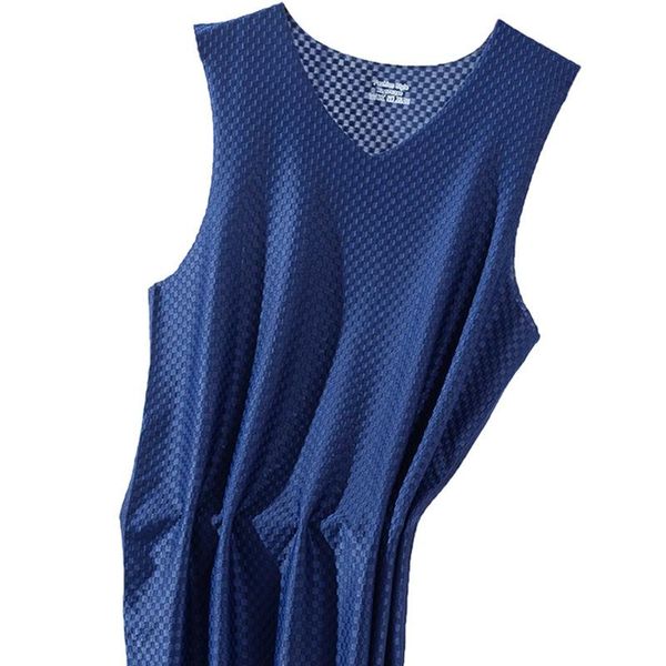 

running jerseys 2021summer men's vest ice silk loose mesh sports breathable quick-drying corset men clothing gym tank, Black;blue