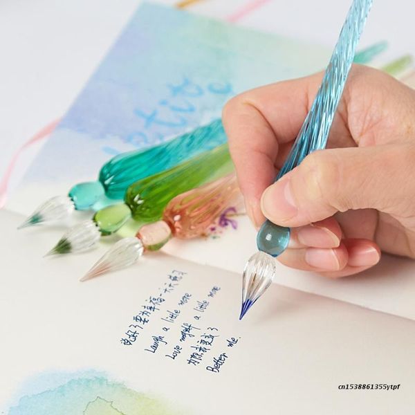 

fountain pens vintage glass dip dipping pen signature filling ink with gift box