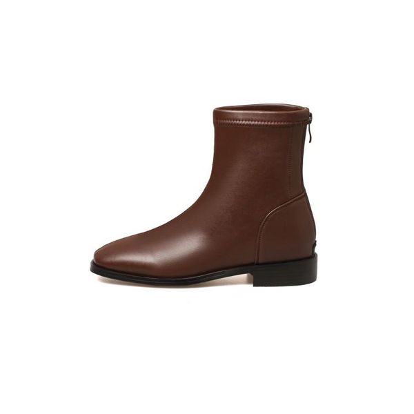 

boots big size square toe women shoes ankle for ladies woman winter, Black