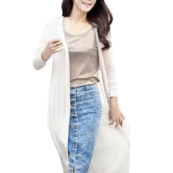 

women's jackets women boho beach chiffon long cardigan kimono coat kaftan maxi sun protection jacket female a8, Black;brown