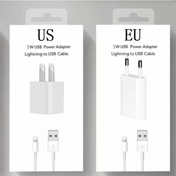 

2in1 a1385 a1400 eu us wall charger lightning usb cable for iphone 6 7 8 plus x xr 11 12 13 mini pro max ipod mp3 with retail box