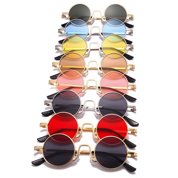 

lx brand fashion round sunglasses women brand designer retro sun glasses lens alloy female eyewear frame driver goggles, White;black