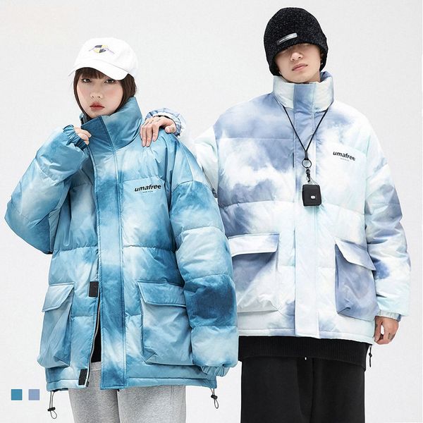 

men's and women's duck feather et, warm hoodie, thick, casual, winter, Black