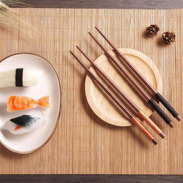 

chopsticks 6 pairs chinese reuseable lightweight washable vintage kitchen eco-friendly wooden for home/daily life