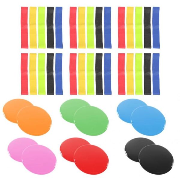 

fitness gliding mat slider resistance band set yoga core training sports sliding disc pull rope kit gym equipment accessories