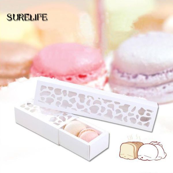 

gift wrap 10pcs luxury hollow macaron box dessert packaging boxes for small pastry baking muffin biscuits chocolate party wedding decor