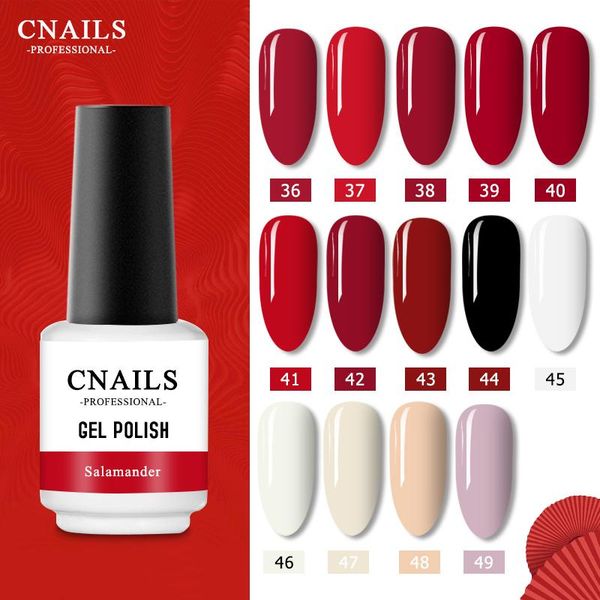 

nail gel cnails polish red series 8ml art varnish soak off milky manicurecoat Â uv led lacquer, Red;pink