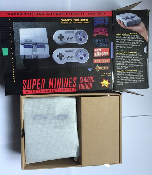 

super mini snes 4k hdtv video game console 16bit support download store progress for nes classic 21 or 638 games players