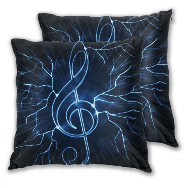 

pillow case music notes polyester throw decorative pillowcases cover