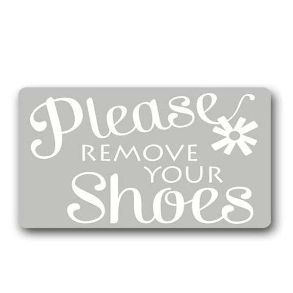 

flannel doormat custom washable door mat please remove your shoes indoor outdoor carpet carpets