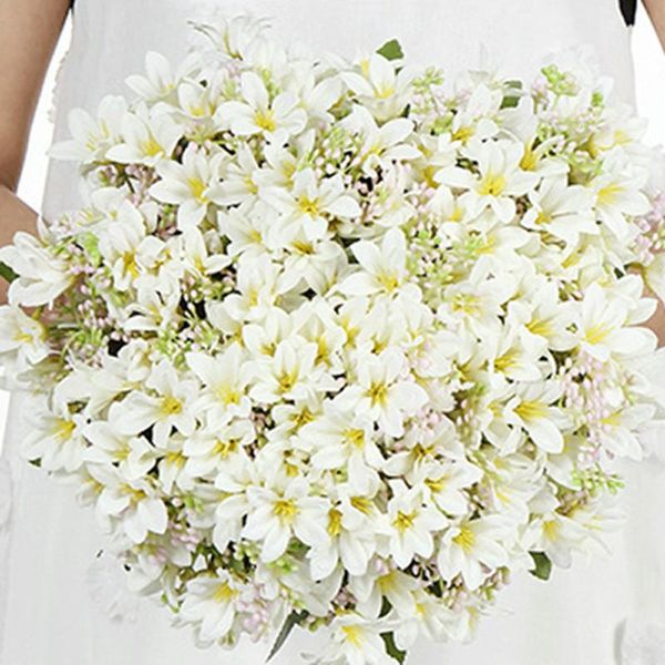 

artificial flowers silk plastic lily flower garden wedding home decoration fake lxq00645 decorative & wreaths