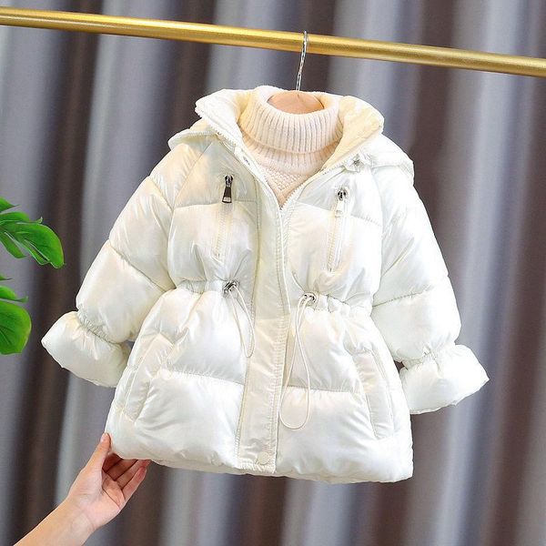

jackets 2021 baby girls winter coat waterproof and snowproof down cotton thick hooded warm coats children's outerwear clothes, Blue;gray