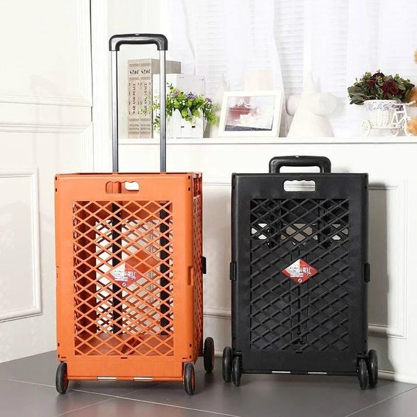 

storage bags foldable shopping cart supermarket grocery large capacity trolley portable bag car box