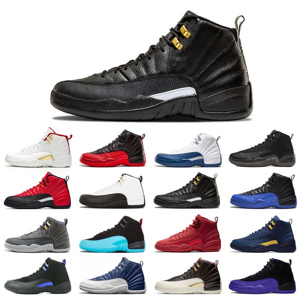 

with box 12s basketball shoes 12 for man bulls dark grey fiba flu game french blue winterized wings utility university gold michigan size 40