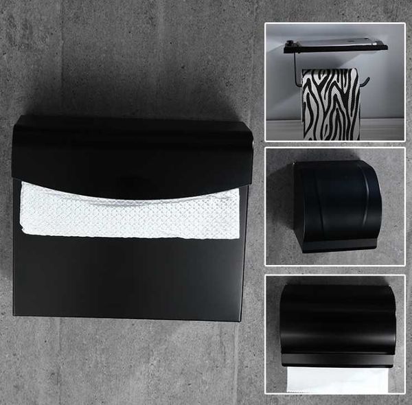 

toilet paper holders black space aluminum roll holder box el