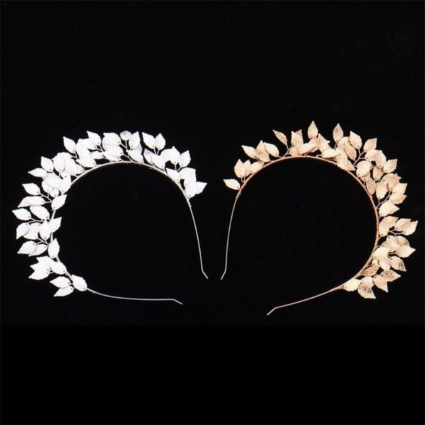 

sell casual gold leaf white flower crystal wedding headband bridal headpiece hair accessories headwear special elegant