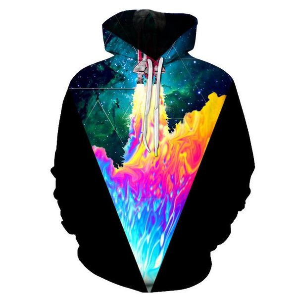 

men's hoodies & sweatshirts geometric diamond printed 2021 spring men women gorgeous fashion chic streetwear pullovers, Black