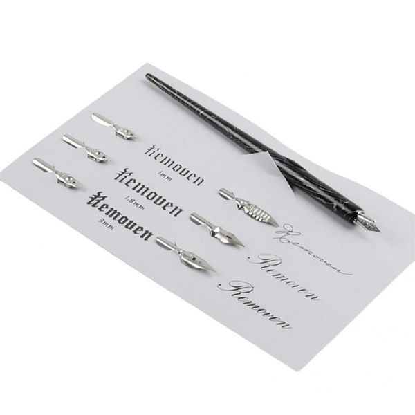 

fountain pens 1 set fancy dip pen smooth writhing sturdy nib holder practicing calligraphic kit for students ink