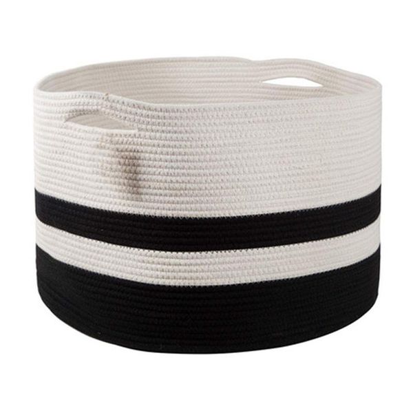 

storage baskets cotton woven rattan basket plant flower laundry bag kitchen clothes toy organizer decoration home