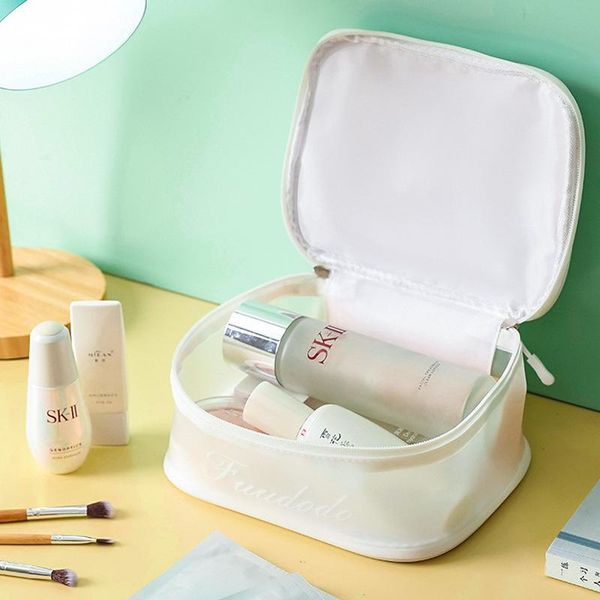 

storage bags women makeup portable travel bag large capacity pu waterproof jewelry cosmetic multifunction wash