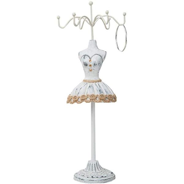 

jewelry pouches, bags princess dress mannequin human body statue necklace earring holder detachable holder(random style), Pink;blue